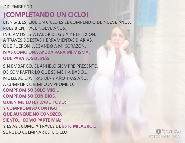 ¡Completando un ciclo!